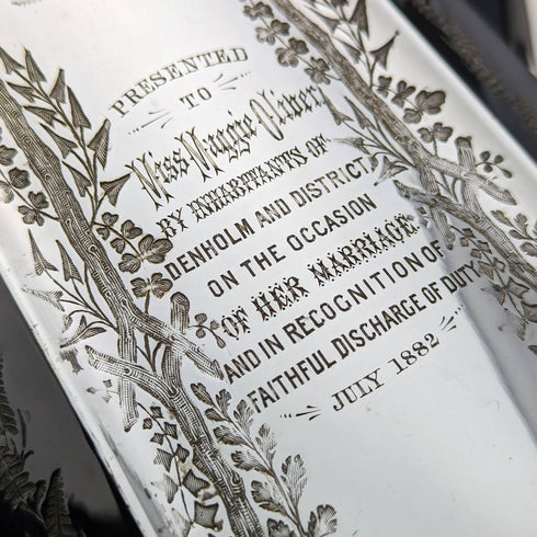 1882 年英國古董鍍銀茶壺 3 件套 John Gallimore